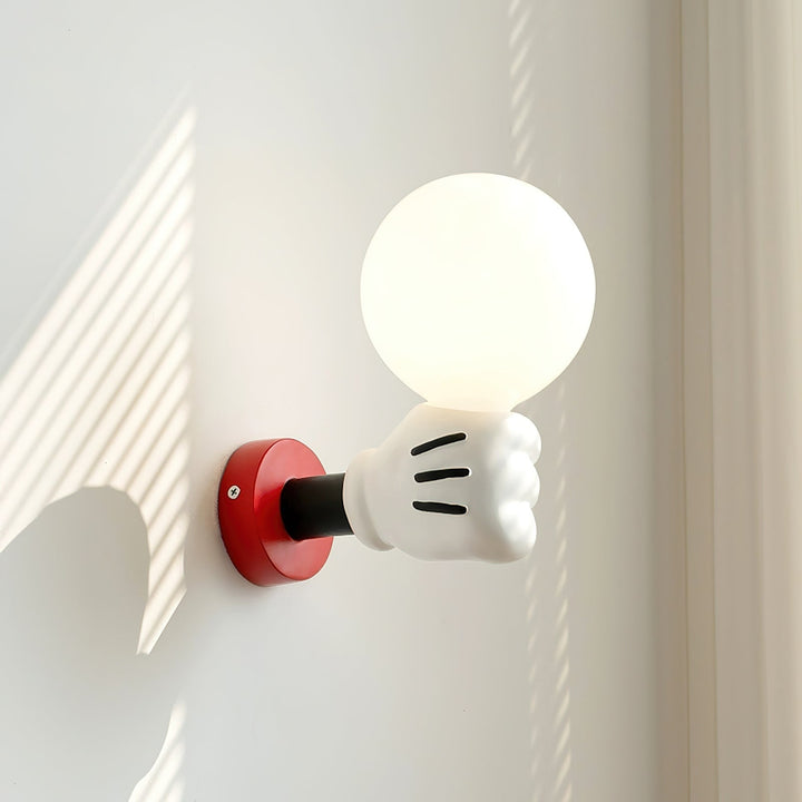 Applique Murale Tissu Moderne Classique Or Noyer Bougeoir - Neutralighting