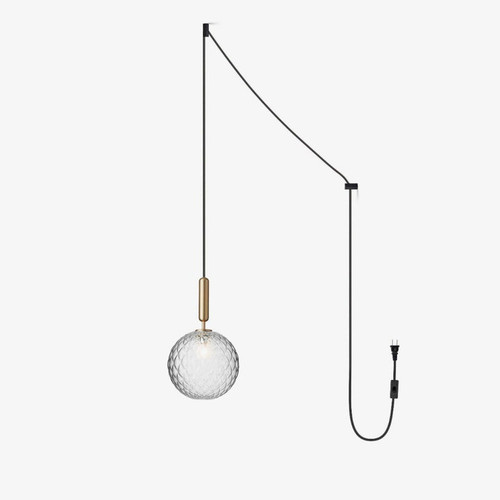 Azorila Suspension moderne minimaliste en laiton et verre - Neutralighting