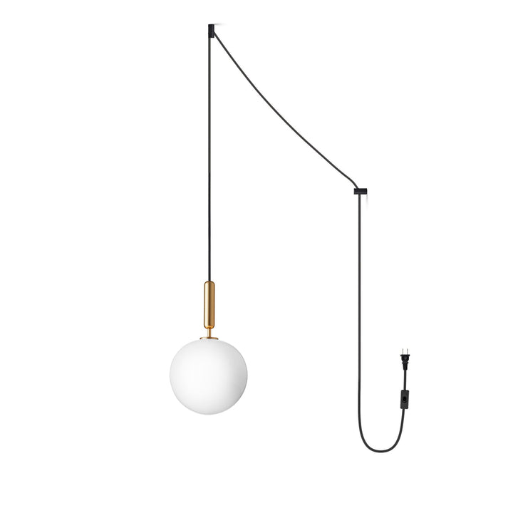 Azorila Suspension moderne minimaliste en laiton et verre - Neutralighting