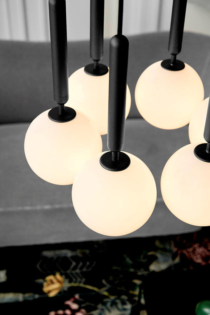 Calyxia Suspension Industrielle Classique en Verre - Neutralighting