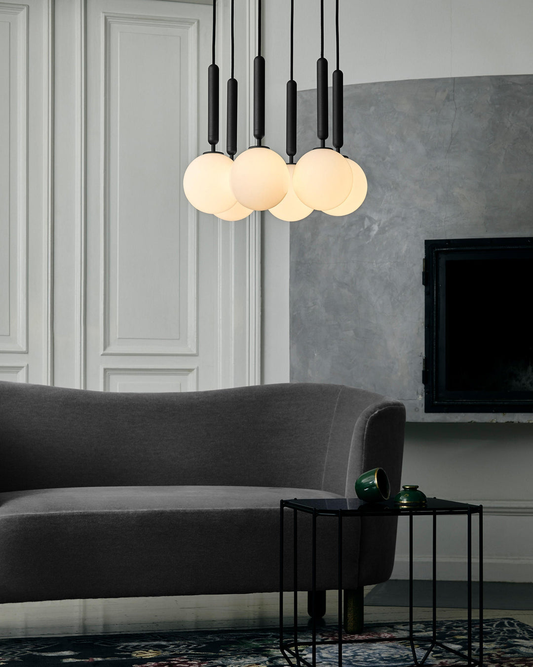 Calyxia Suspension Industrielle Classique en Verre - Neutralighting