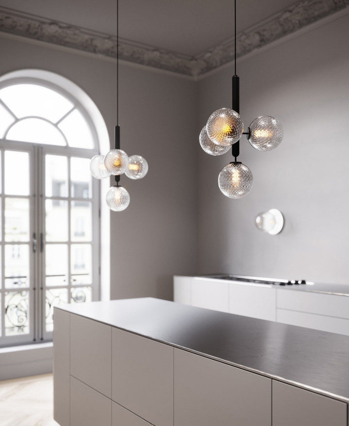 Calyxia Suspension Industrielle Classique en Verre - Neutralighting