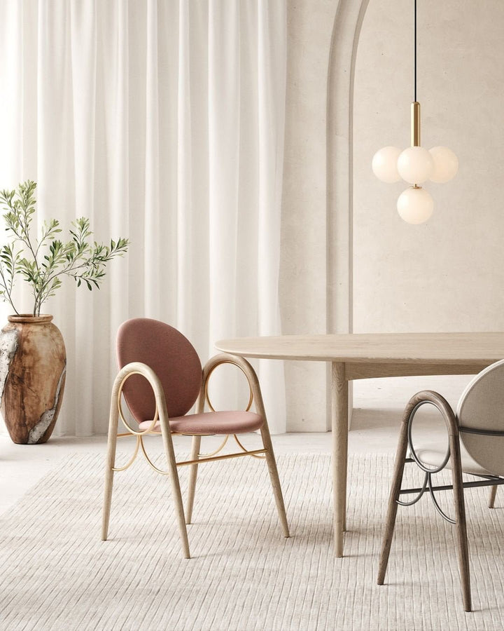 Azorila Suspension moderne minimaliste en laiton et verre - Neutralighting