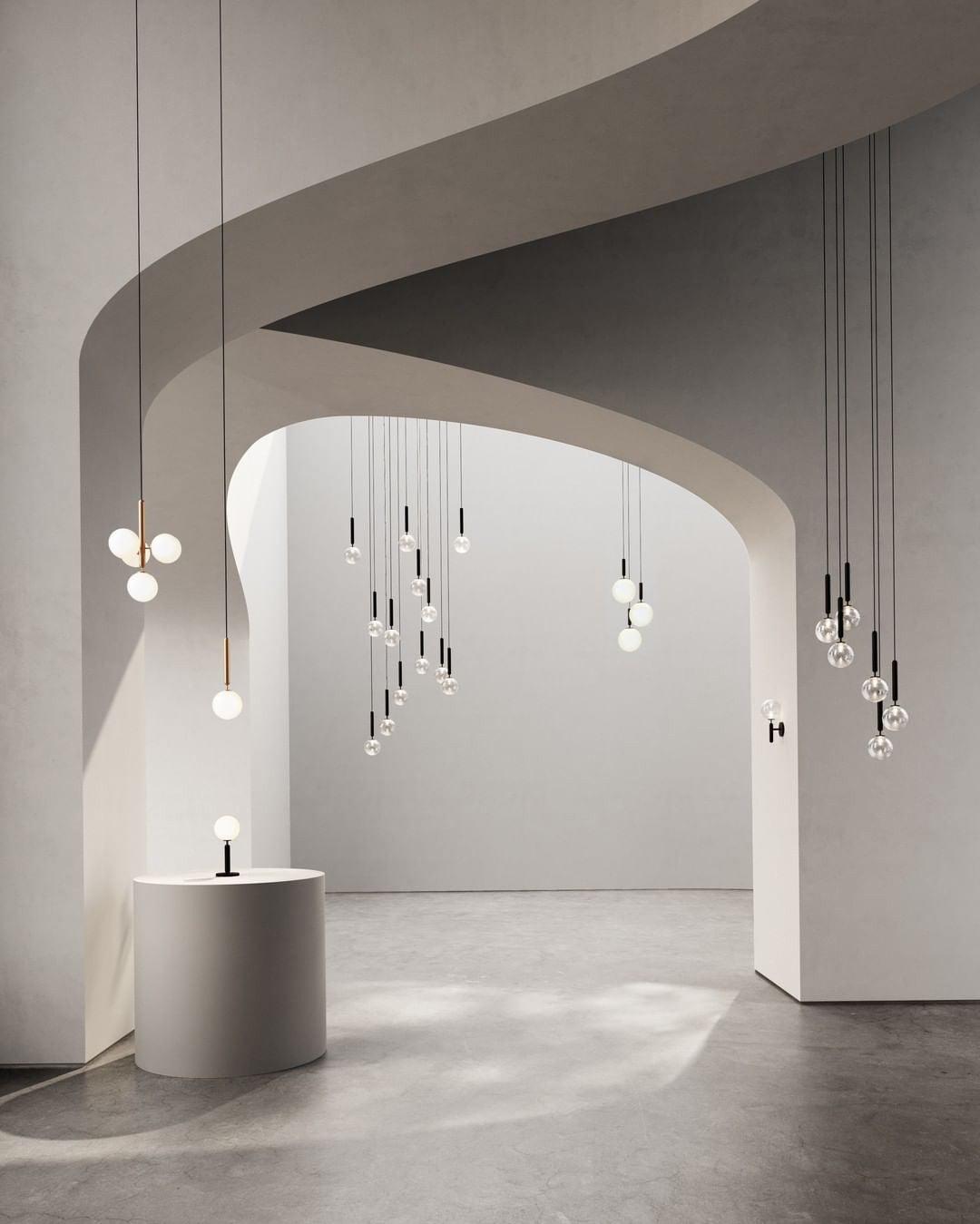 Calyxia Suspension Industrielle Classique en Verre - Neutralighting