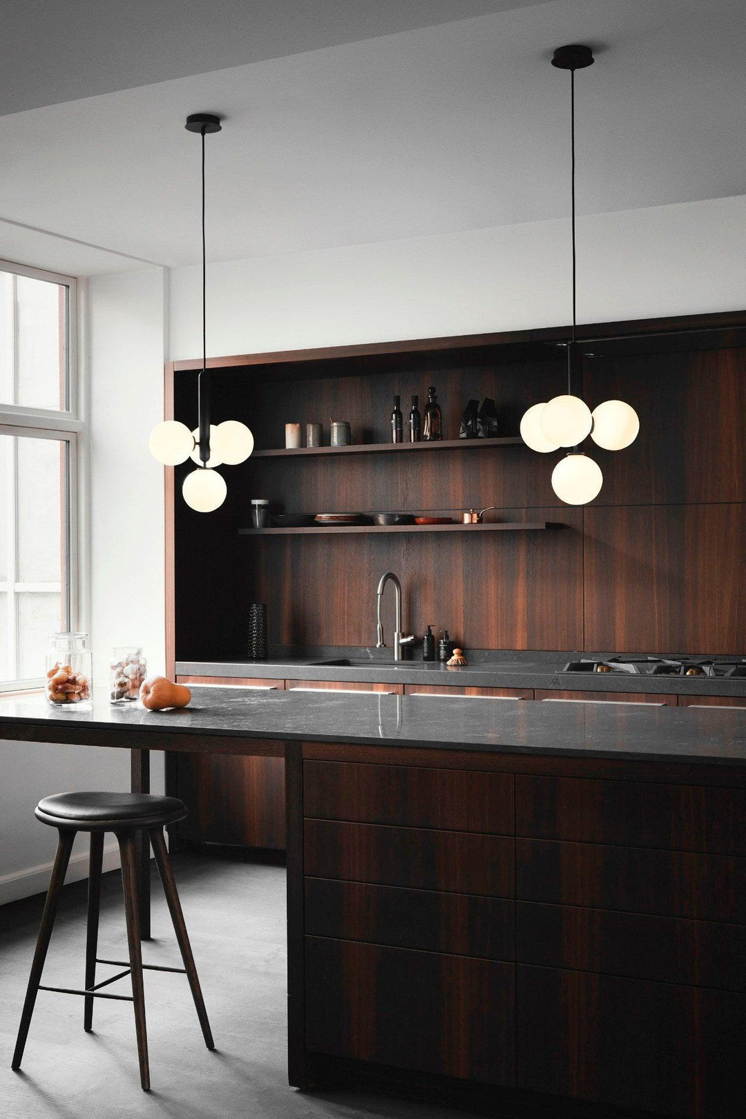 Calyxia Suspension Industrielle Classique en Verre - Neutralighting
