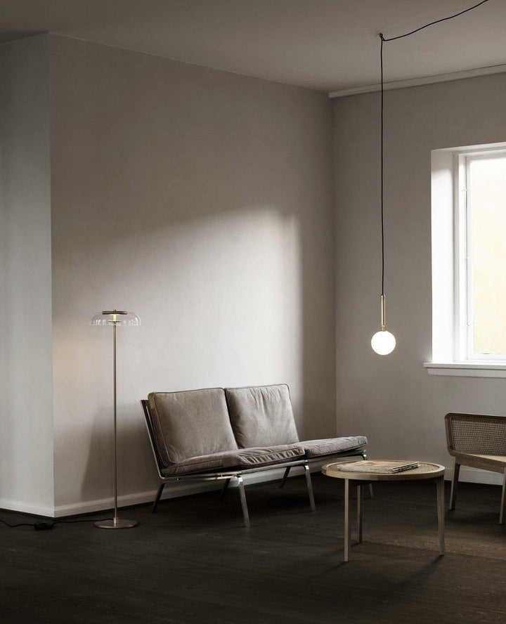 Azorila Suspension moderne minimaliste en laiton et verre - Neutralighting