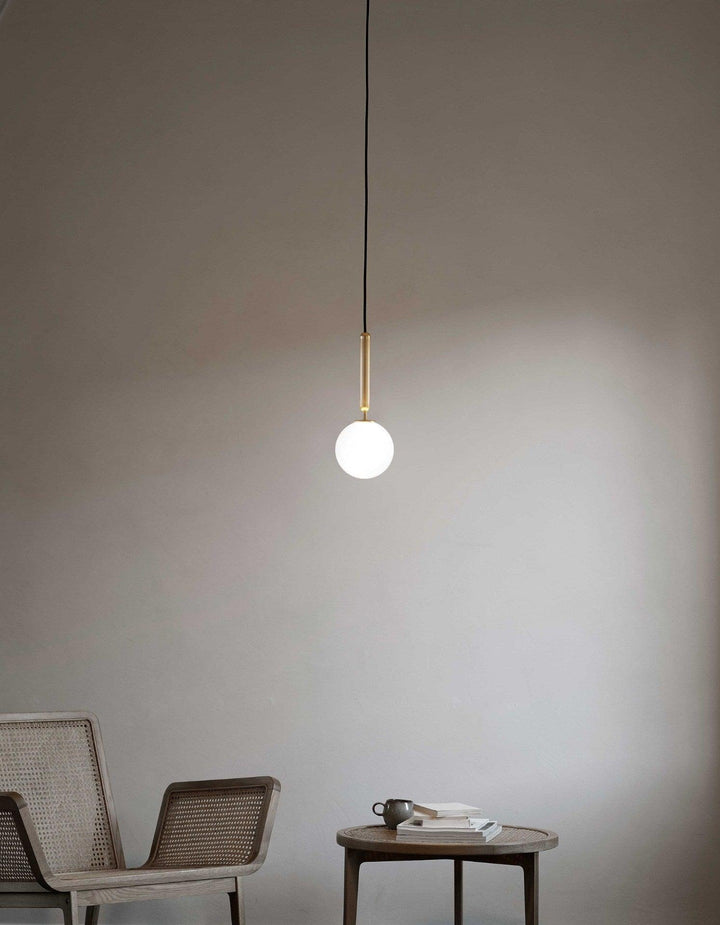 Azorila Suspension moderne minimaliste en laiton et verre - Neutralighting