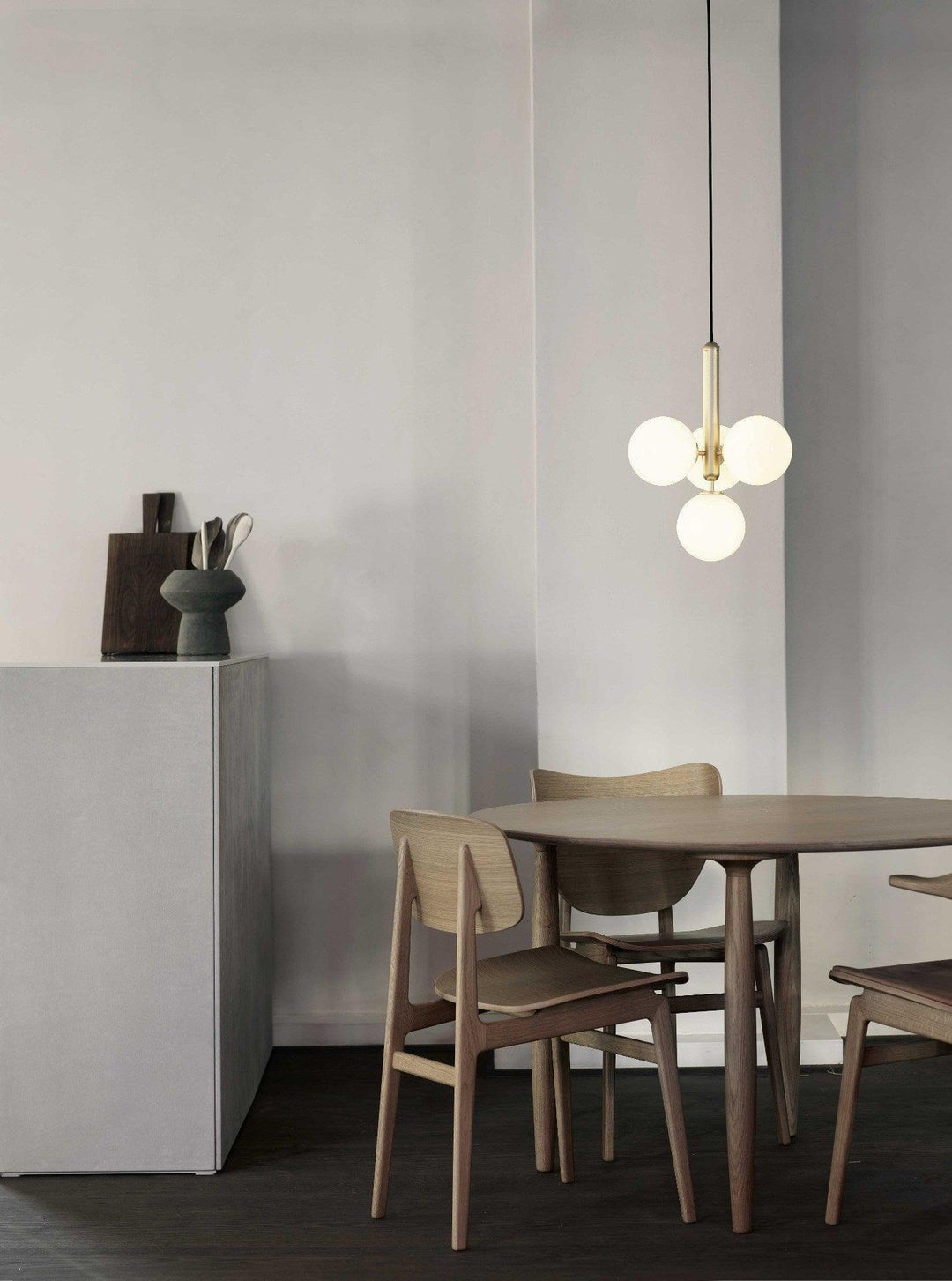 Calyxia Suspension Industrielle Classique en Verre - Neutralighting