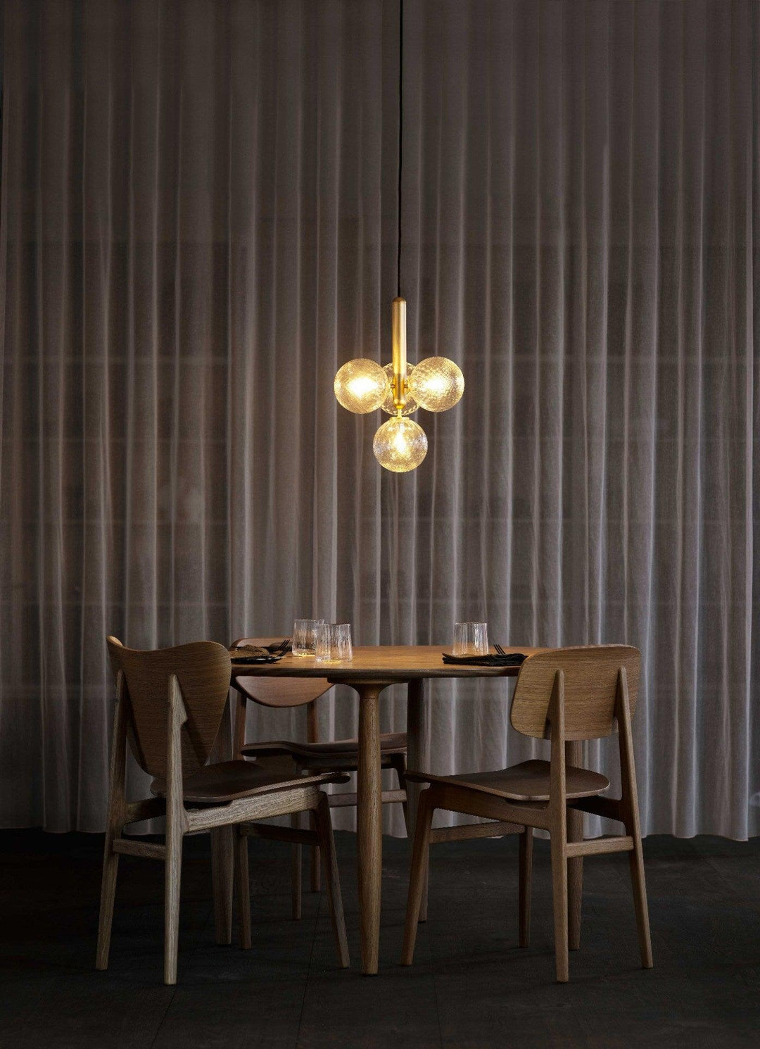 Calyxia Suspension Industrielle Classique en Verre - Neutralighting