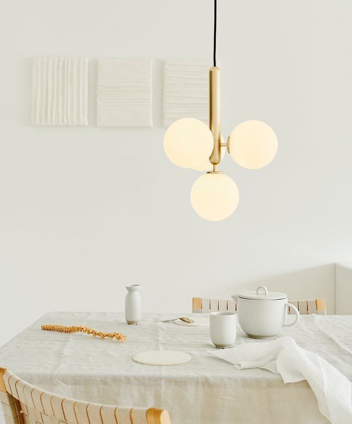 Azorila Suspension moderne minimaliste en laiton et verre - Neutralighting