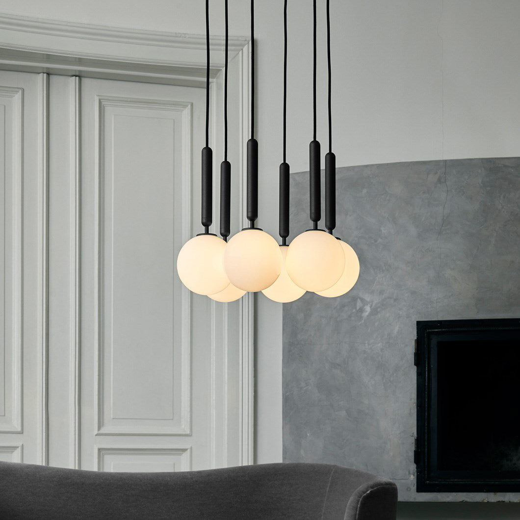 Calyxia Suspension Industrielle Classique en Verre - Neutralighting