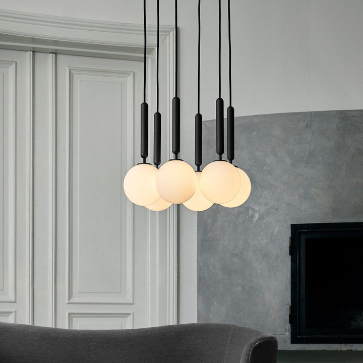 Calyxia Suspension Industrielle Classique en Verre - Neutralighting