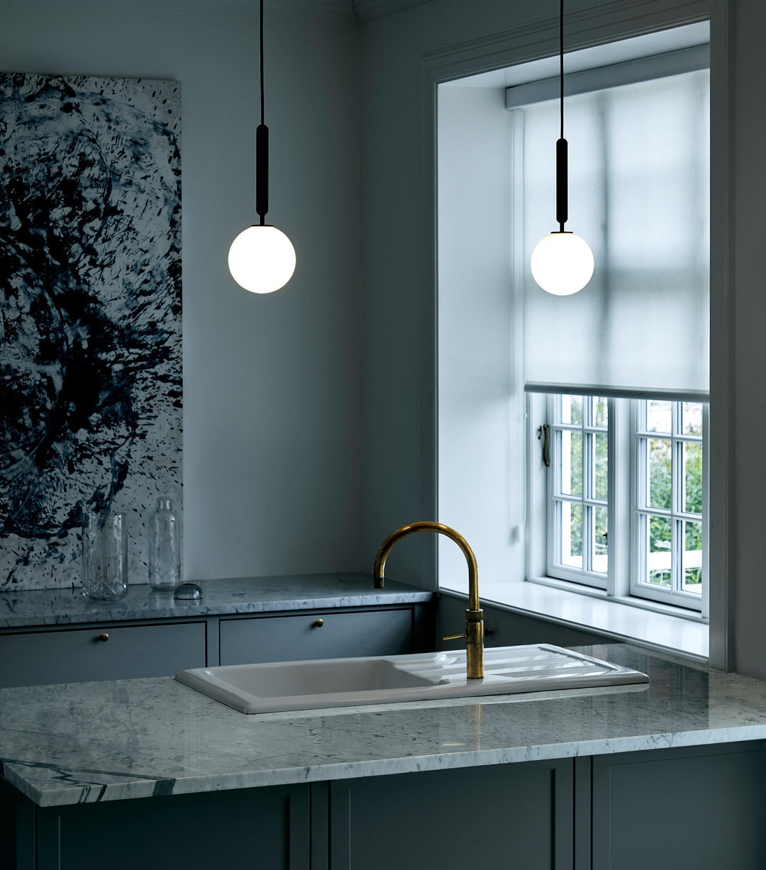 Calyxia Suspension Industrielle Classique en Verre - Neutralighting