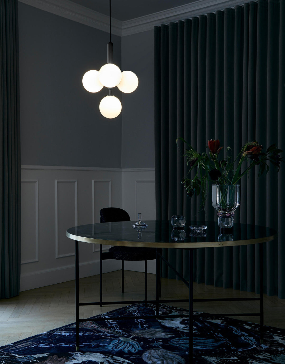 Calyxia Suspension Industrielle Classique en Verre - Neutralighting