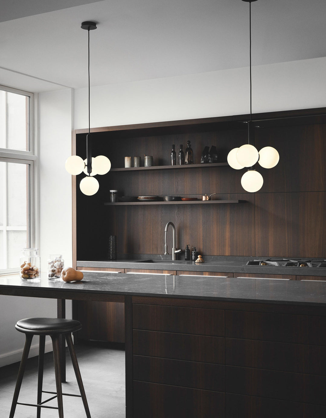 Calyxia Suspension Industrielle Classique en Verre - Neutralighting