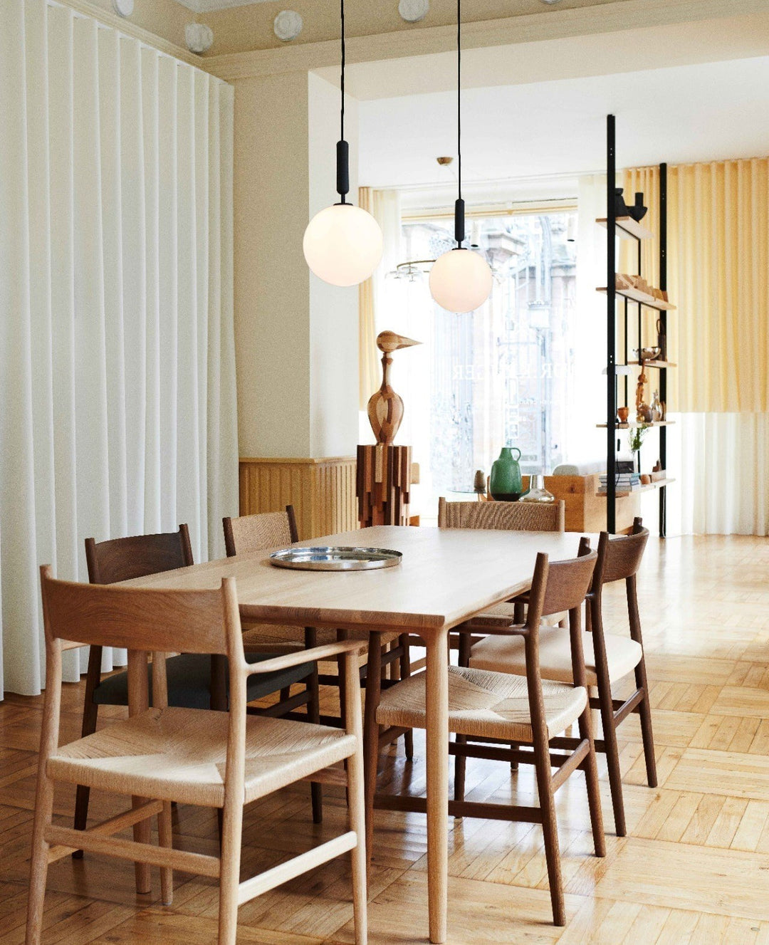Azorila Suspension moderne minimaliste en laiton et verre - Neutralighting