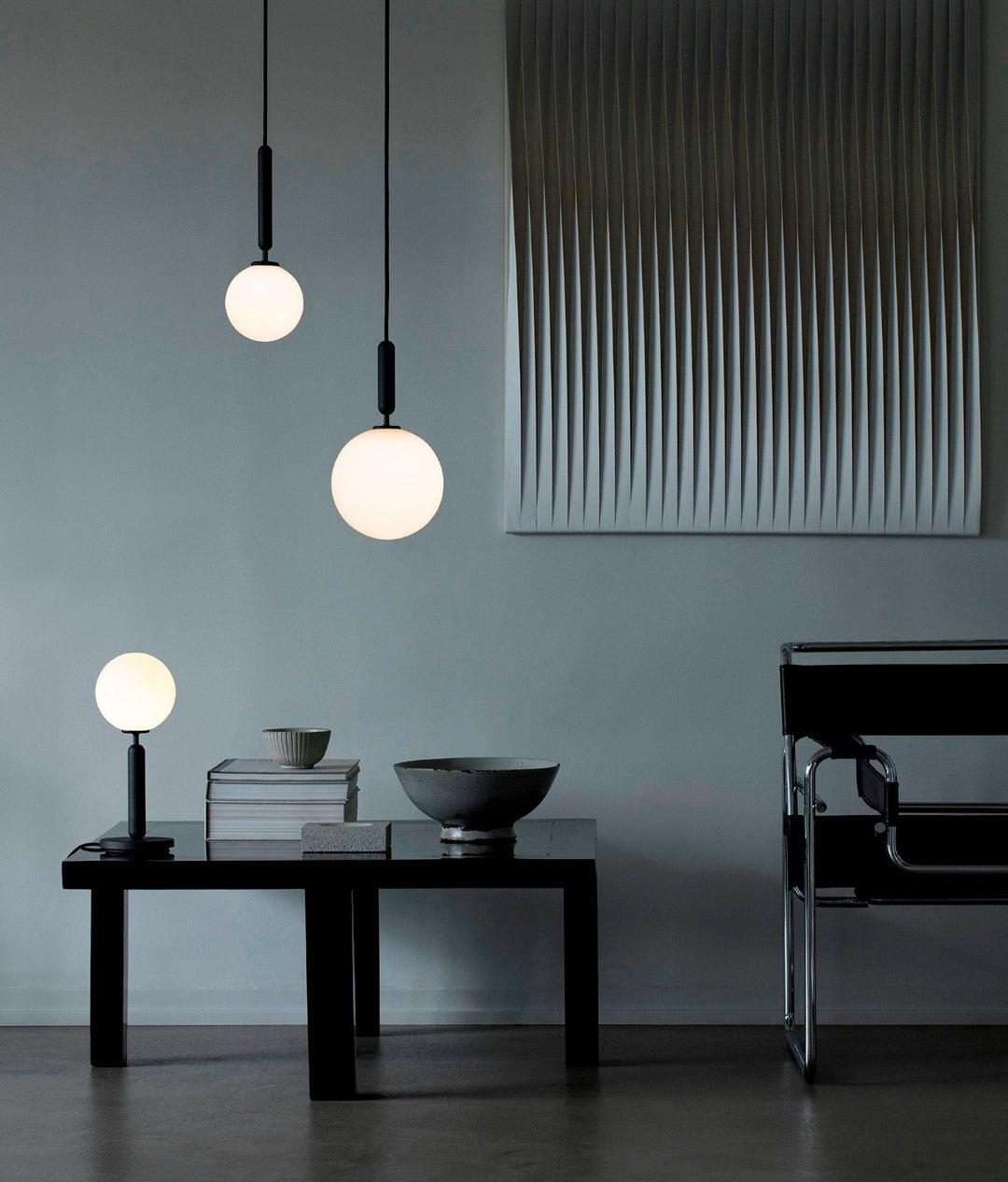 Calyxia Suspension Industrielle Classique en Verre - Neutralighting