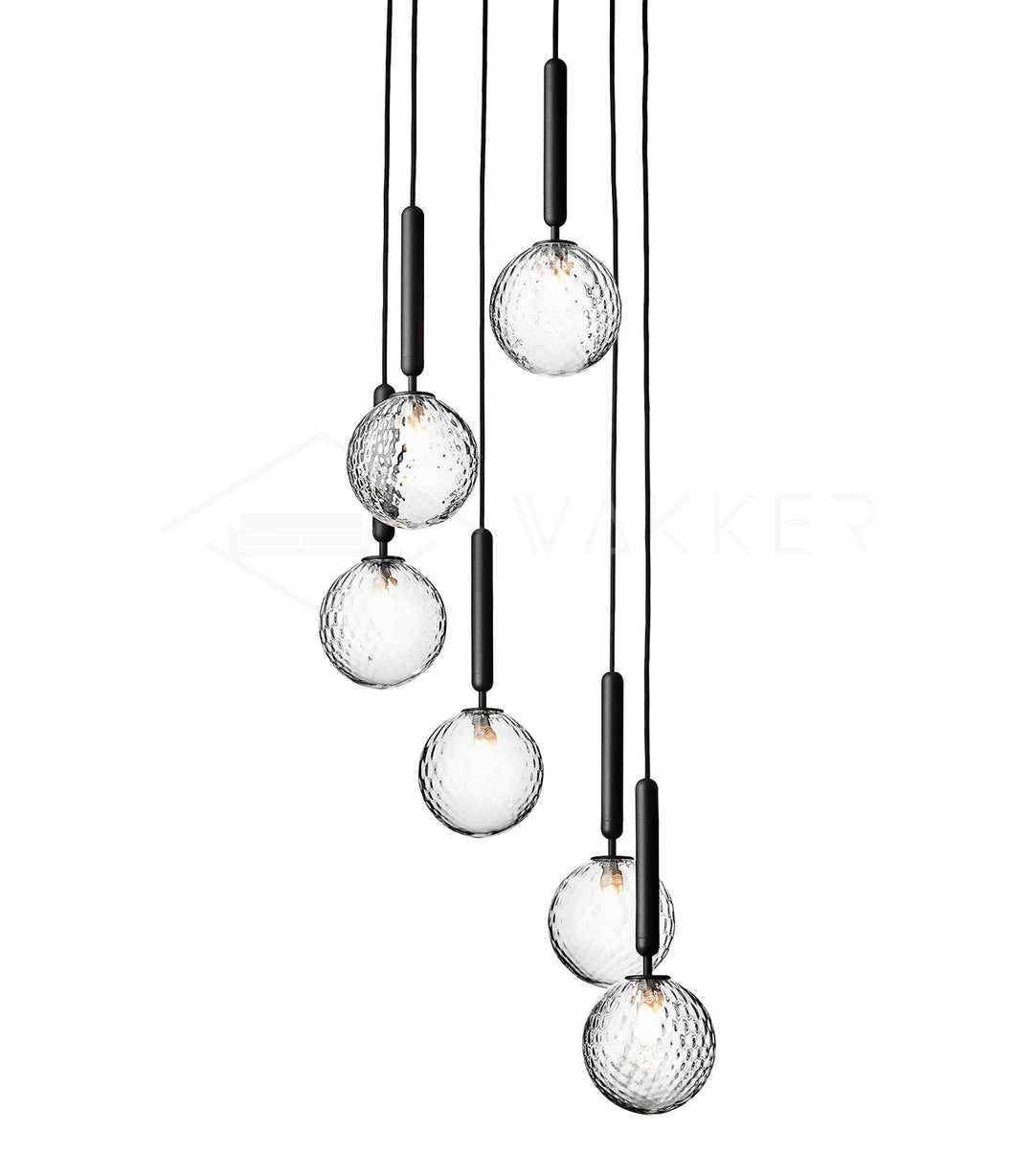 Calyxia Suspension Industrielle Classique en Verre - Neutralighting