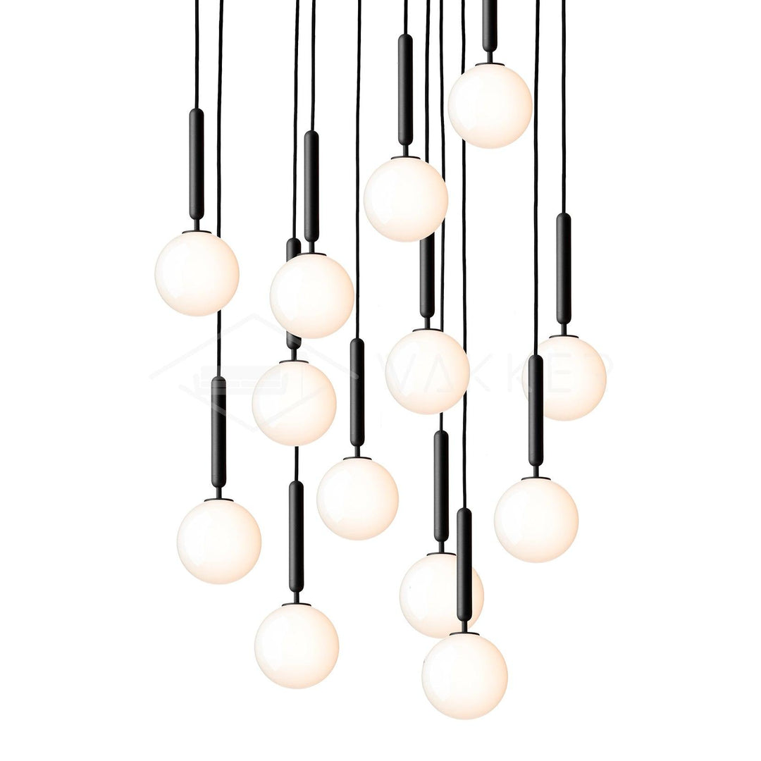 Calyxia Suspension Industrielle Classique en Verre - Neutralighting