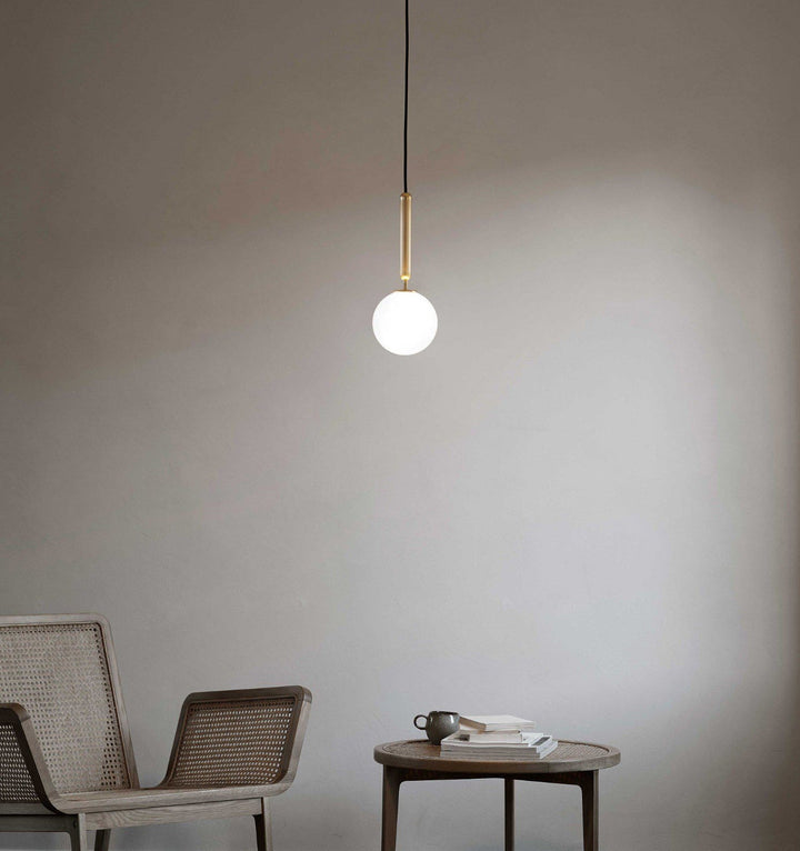 Azorila Suspension moderne minimaliste en laiton et verre - Neutralighting