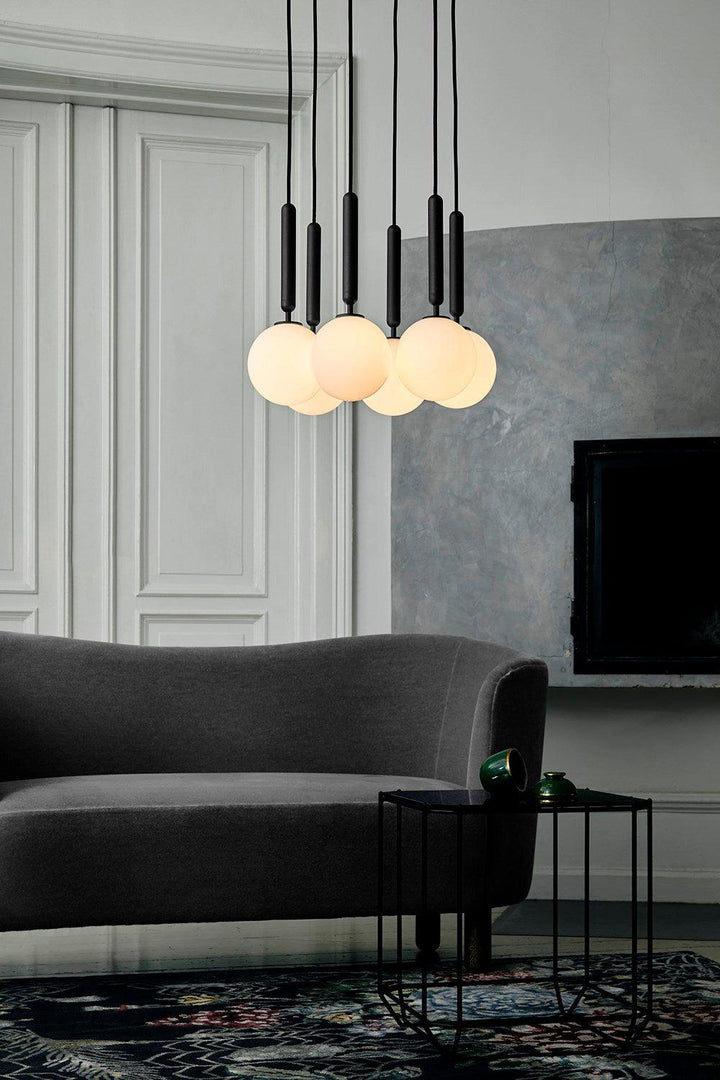 Calyxia Suspension Industrielle Classique en Verre - Neutralighting