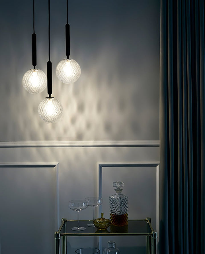 Azorila Suspension moderne minimaliste en laiton et verre - Neutralighting