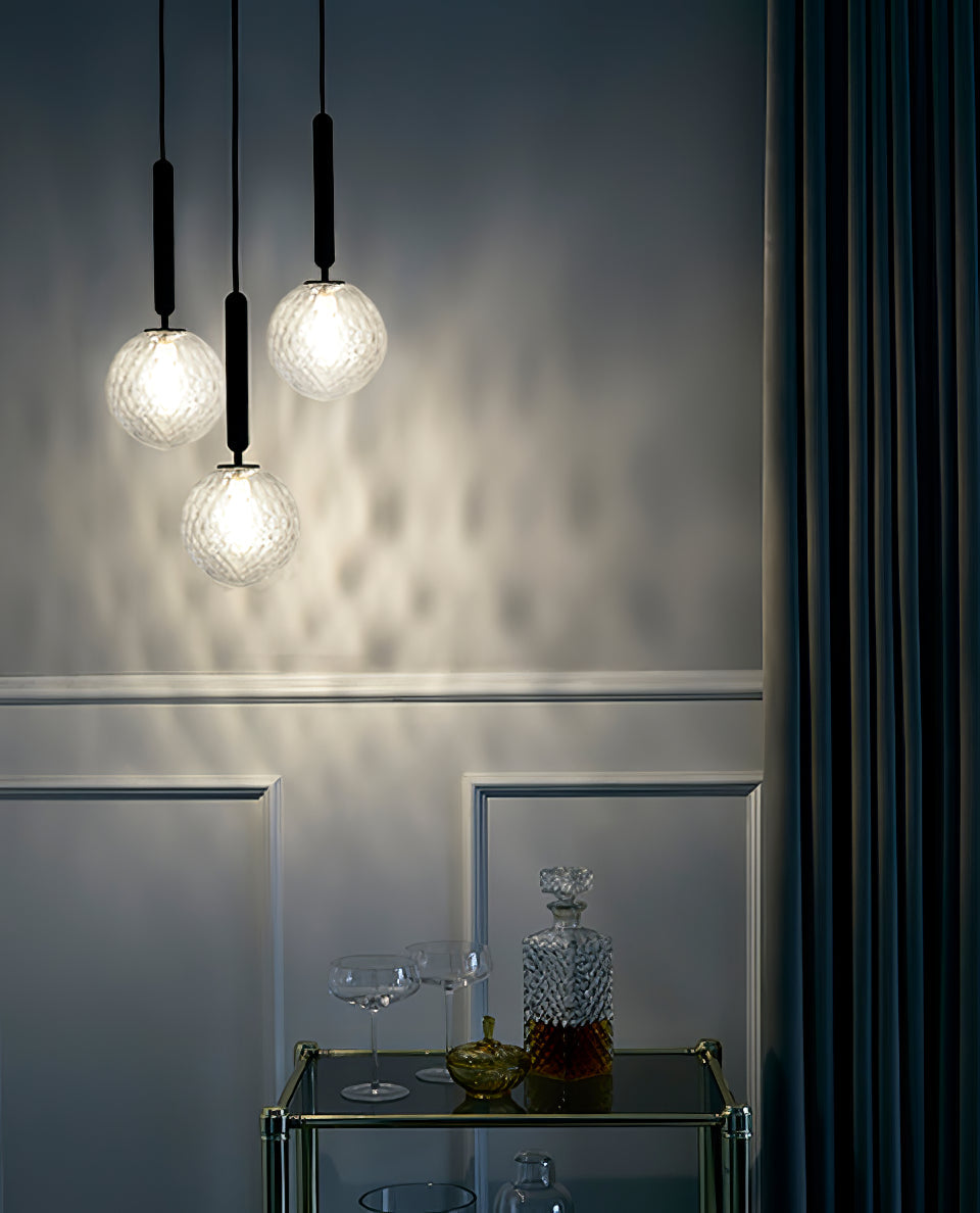 Calyxia Suspension Industrielle Classique en Verre - Neutralighting