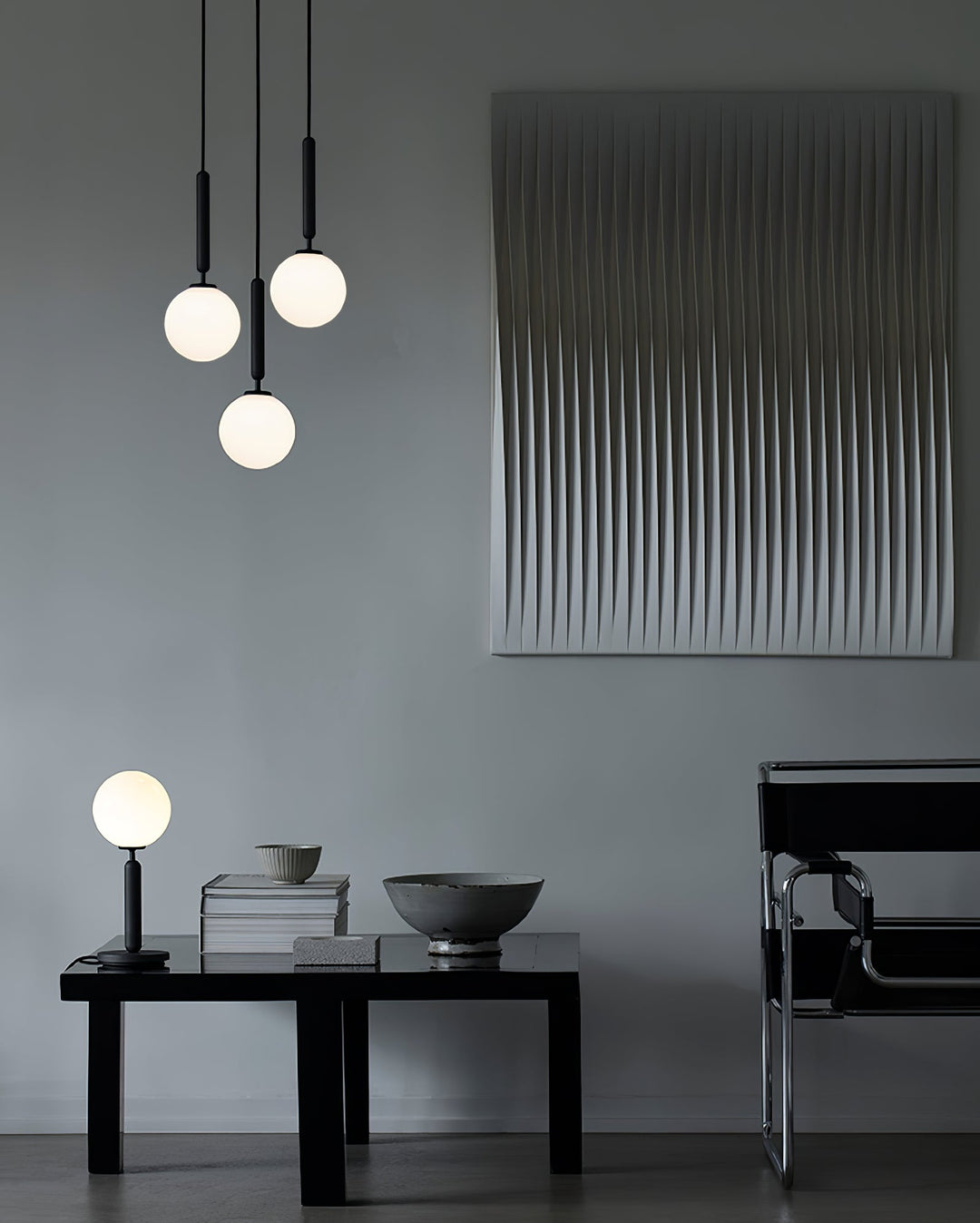 Calyxia Suspension Industrielle Classique en Verre - Neutralighting