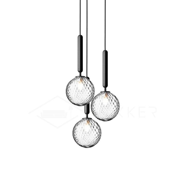 Calyxia Suspension Industrielle Classique en Verre - Neutralighting