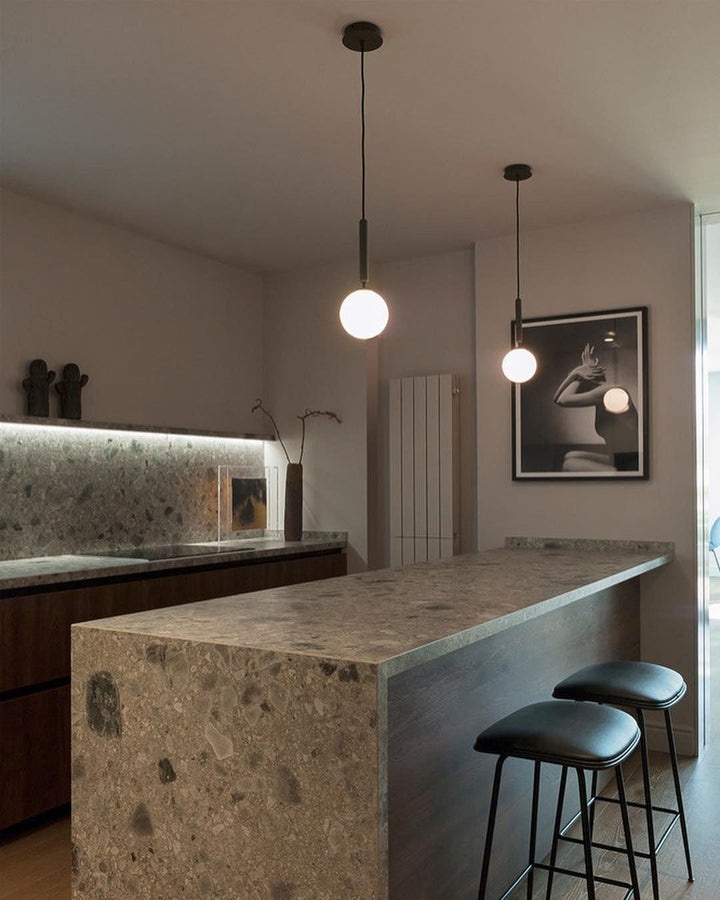 Calyxia Suspension Industrielle Classique en Verre - Neutralighting