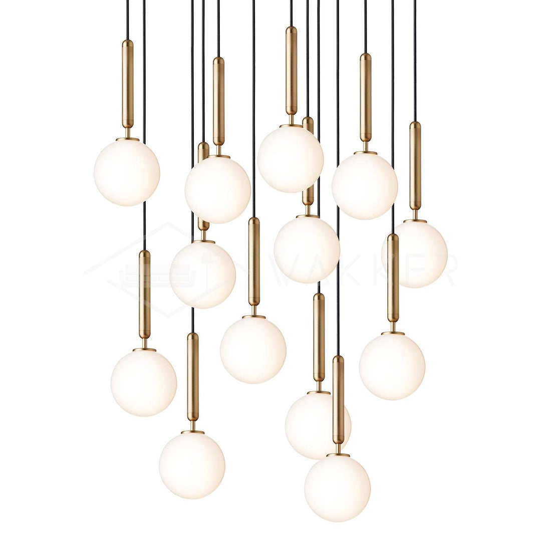 Calyxia Suspension Industrielle Classique en Verre - Neutralighting