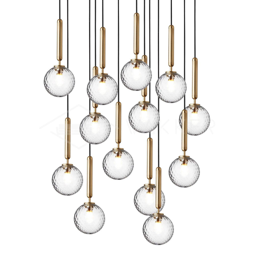 Calyxia Suspension Industrielle Classique en Verre - Neutralighting