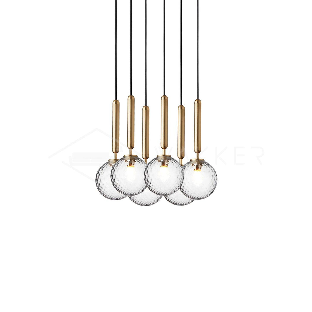 Calyxia Suspension Industrielle Classique en Verre - Neutralighting