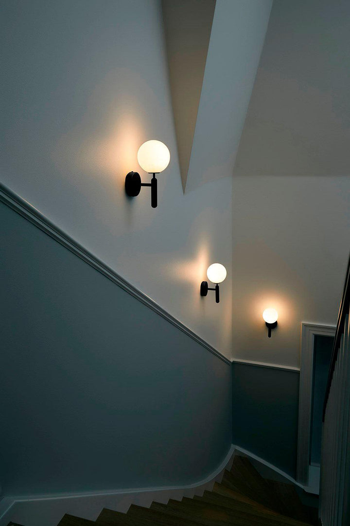 Lustra Wall Lamp Plug In Glass Globe Nordic - Neutralighting
