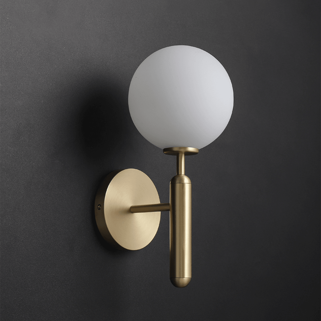 Lustra Wall Lamp Plug In Glass Globe Nordic - Neutralighting