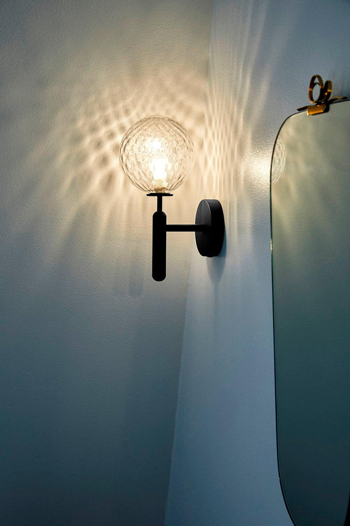 Lustra Wall Lamp Plug In Glass Globe Nordic - Neutralighting
