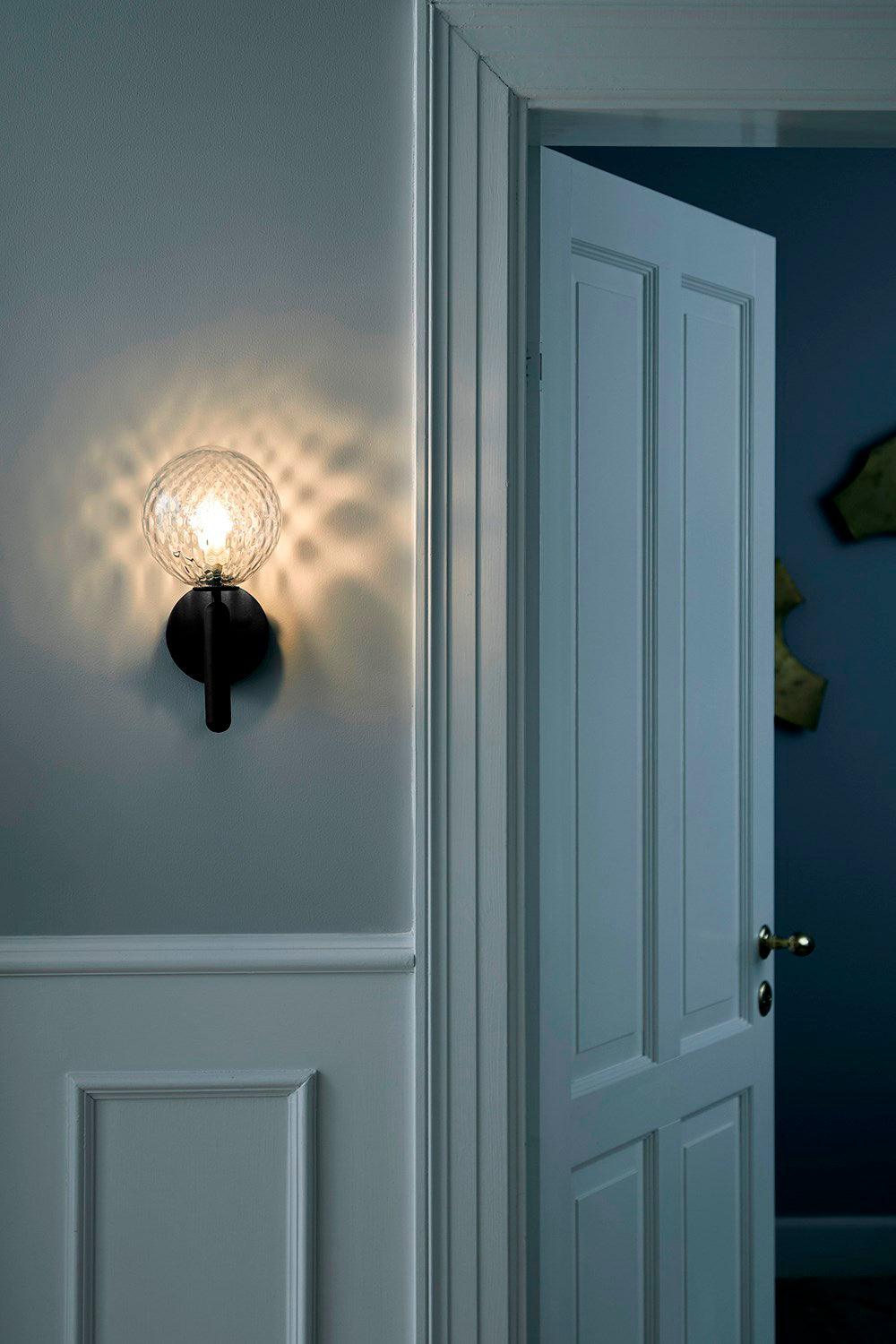 Lustra Wall Lamp Plug In Glass Globe Nordic - Neutralighting
