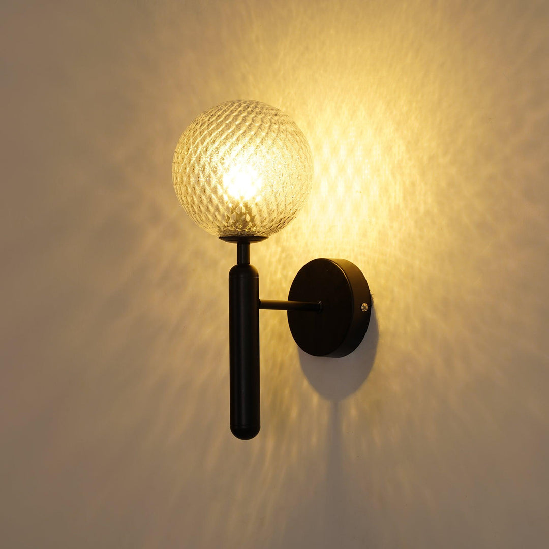 Lustra Wall Lamp Plug In Glass Globe Nordic - Neutralighting