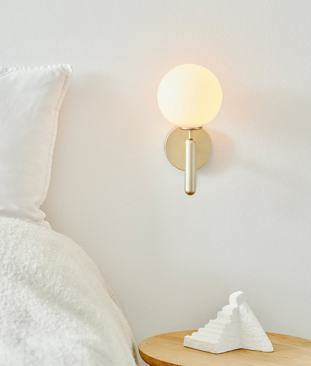 Lustra Wall Lamp Plug In Glass Globe Nordic - Neutralighting