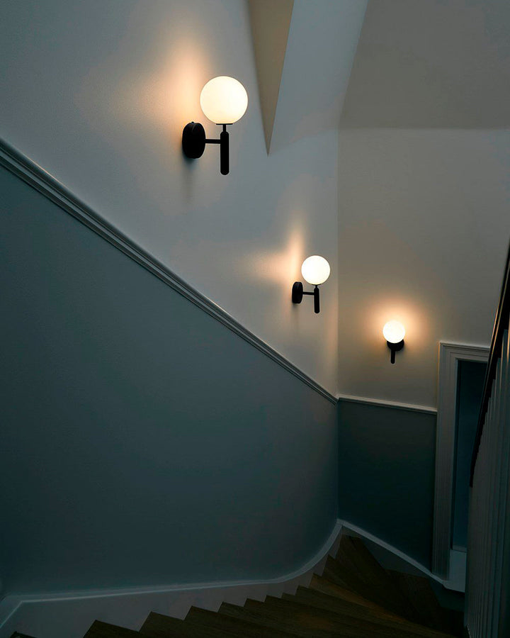 Lustra Wall Lamp Plug In Glass Globe Nordic - Neutralighting