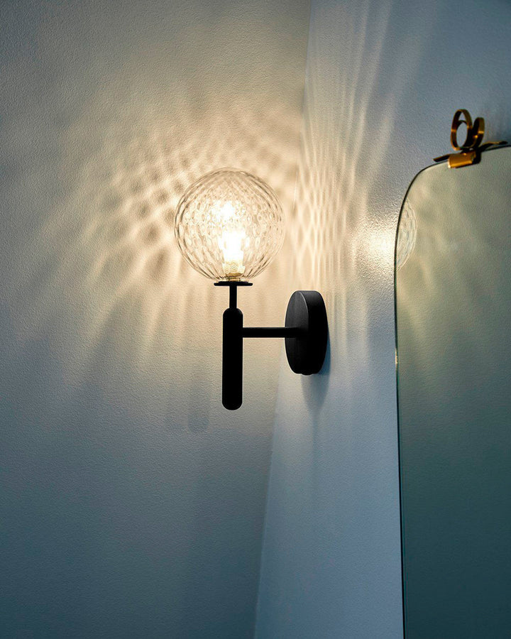 Lustra Wall Lamp Plug In Glass Globe Nordic - Neutralighting