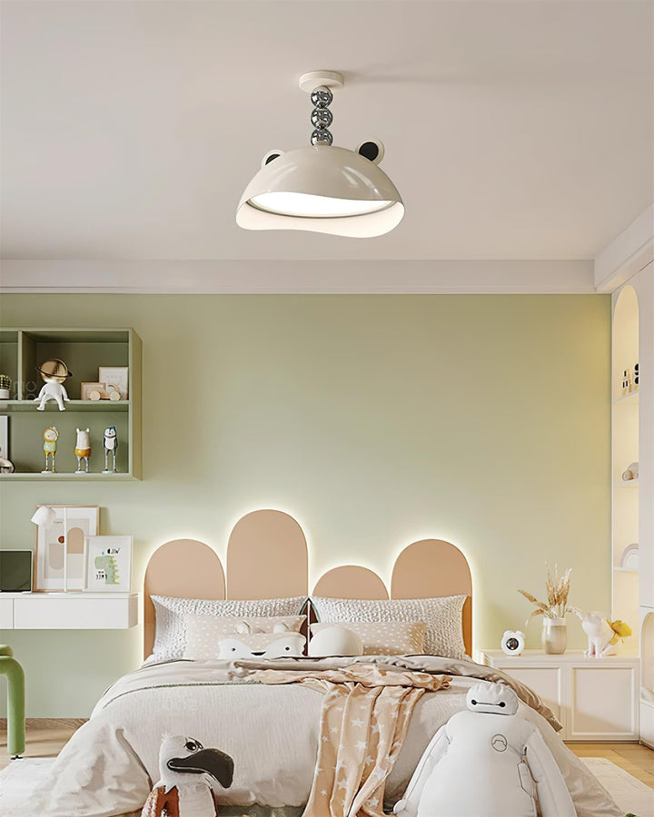 Miki Plafonnier Chat Oreilles Sphère Accent Ludique Moderne - Neutralighting