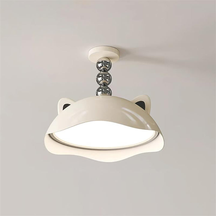 Miki Plafonnier Chat Oreilles Sphère Accent Ludique Moderne - Neutralighting
