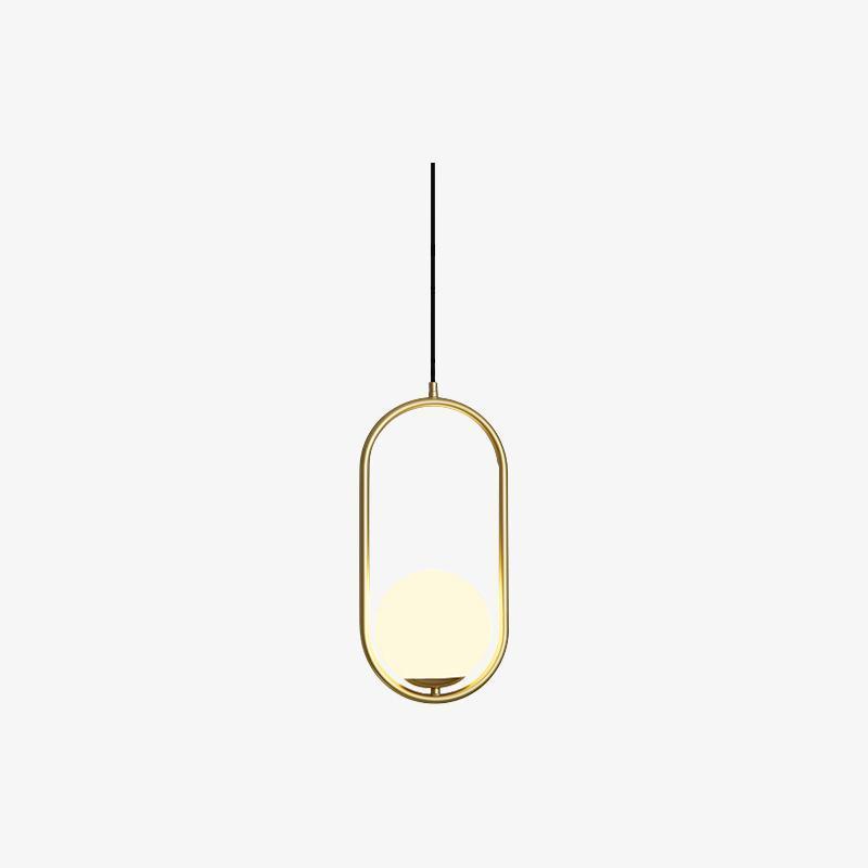 Ellipse Suspension Contemporaine en Laiton - Neutralighting