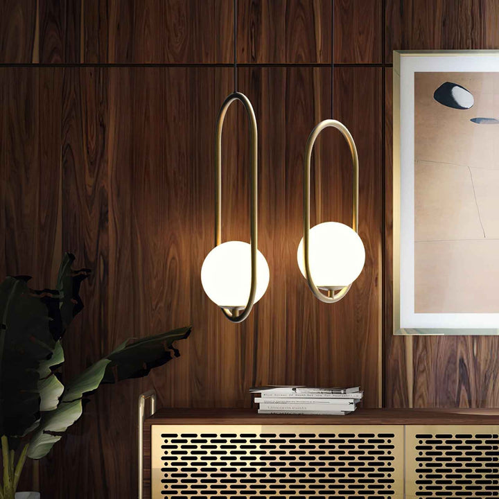 Lampe Ellipse en Verre – Design Contemporain