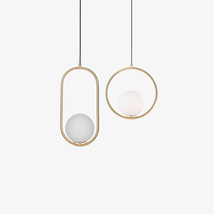 Ellipse Suspension Contemporaine en Laiton - Neutralighting