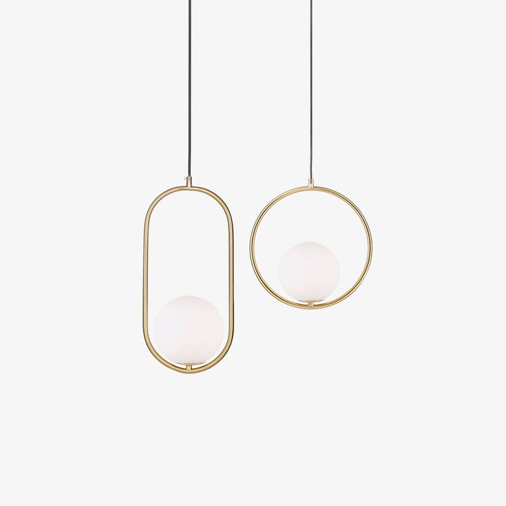 Ellipse Suspension Contemporaine en Laiton - Neutralighting