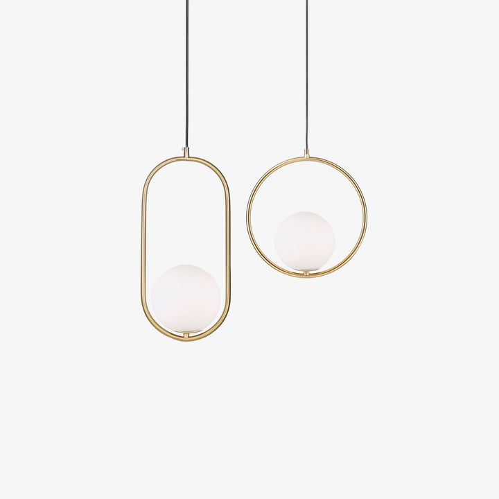 Ellipse Suspension Contemporaine en Laiton - Neutralighting