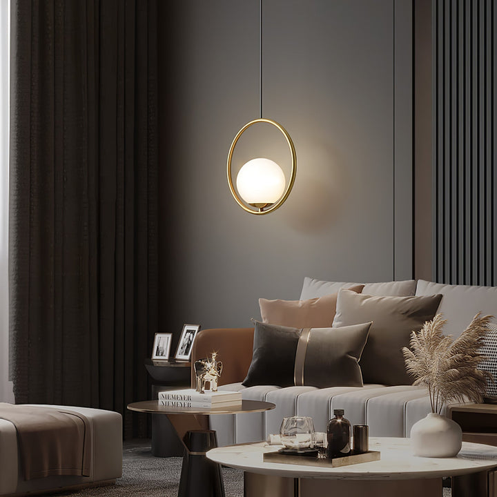 Ellipse Suspension Contemporaine en Laiton - Neutralighting