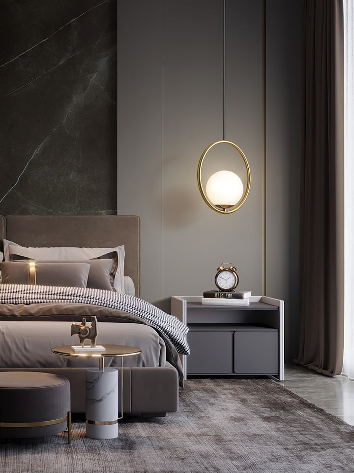 Ellipse Suspension Contemporaine en Laiton - Neutralighting